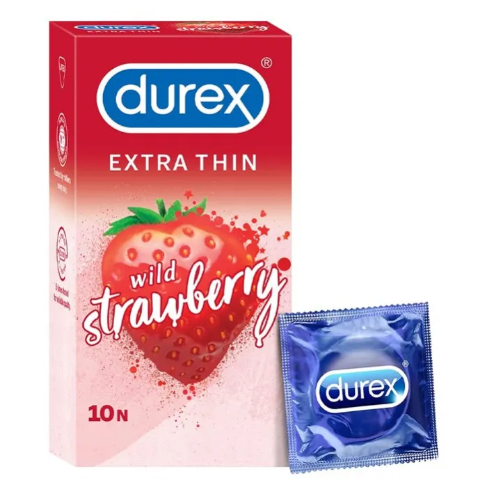 Durex Extra Thin Wild Strawberry Condom in Pakistan